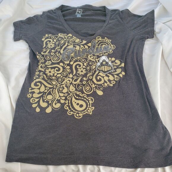 Proedge Tops - Pro Edge Purdue Boilermakers Womens T Shirt Size XL 26" Length 19.5" P2P V Neck